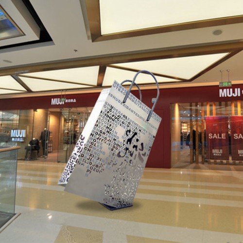 不锈钢大型购物摆件 不锈钢大型购物摆件