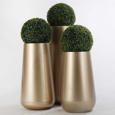 不锈钢圆底花器