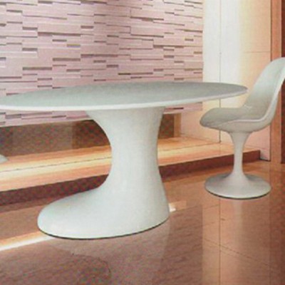 玻璃钢椭圆形茶几座椅