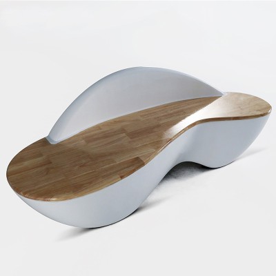 玻璃钢木艺结合座椅