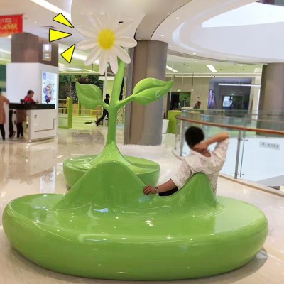 玻璃钢蹴鞠座椅