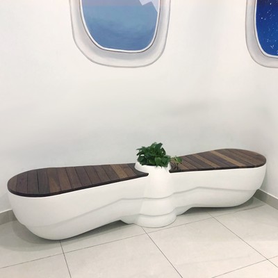 玻璃钢花盆座椅