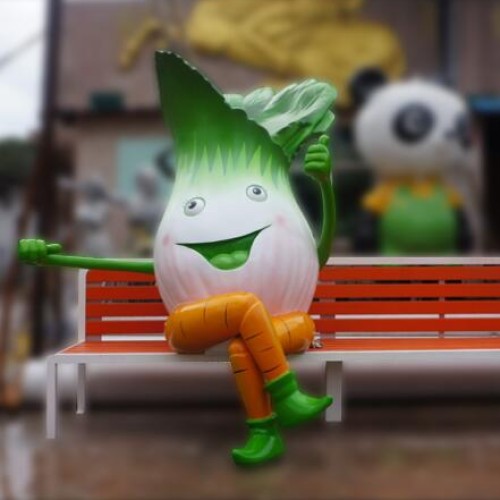 玻璃钢白菜雕塑 玻璃钢白菜雕塑