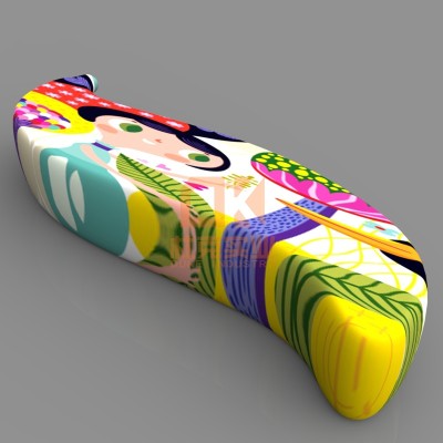 玻璃钢豌豆坐凳艺术造型美陈休闲椅