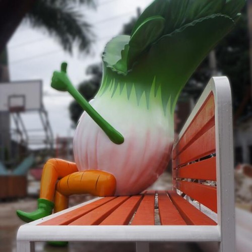 玻璃钢白菜雕塑 玻璃钢白菜雕塑