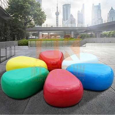 玻璃钢鹅卵石坐凳