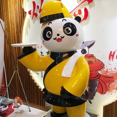 玻璃钢熊猫雕塑