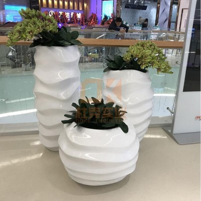 玻璃钢商场创意落地花盆