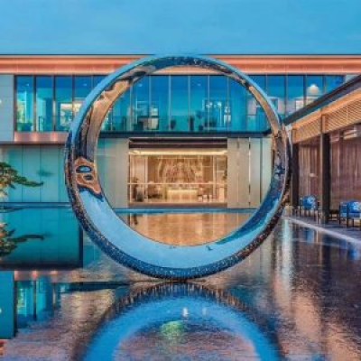 不锈钢圆环摆件