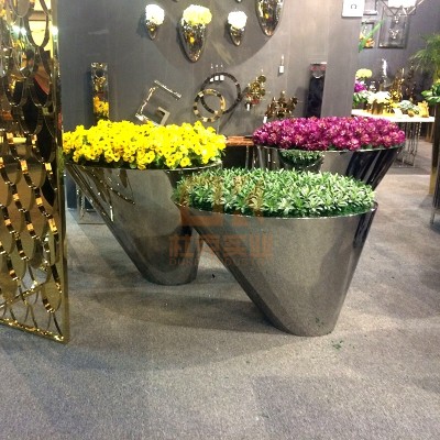 不锈钢敞口花器