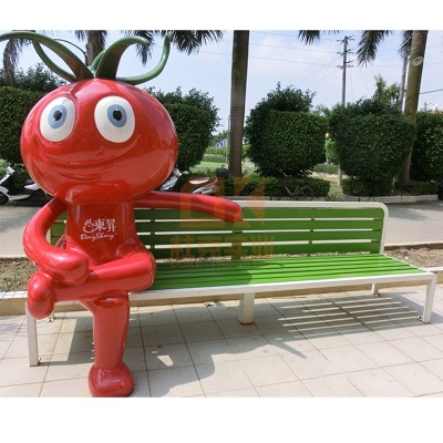 西红柿雕塑座椅