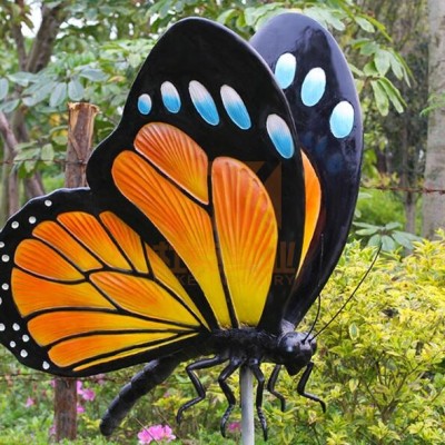 玻璃钢园艺蝴蝶雕塑，装饰不二选择！
