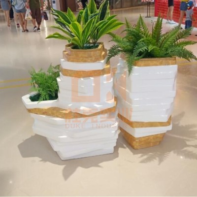 玻璃钢异形花盆座椅