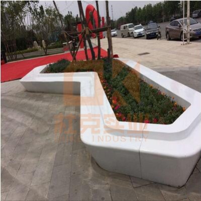 玻璃钢异形GRC树池坐凳