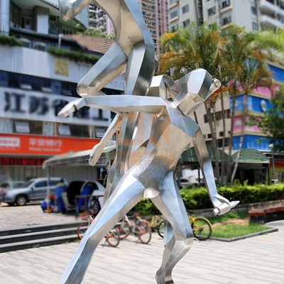 不锈钢运动员雕塑