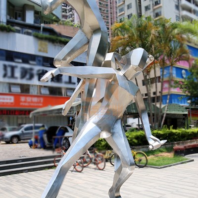 不锈钢运动员雕塑