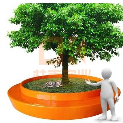 玻璃钢户外休闲椅树池坐凳