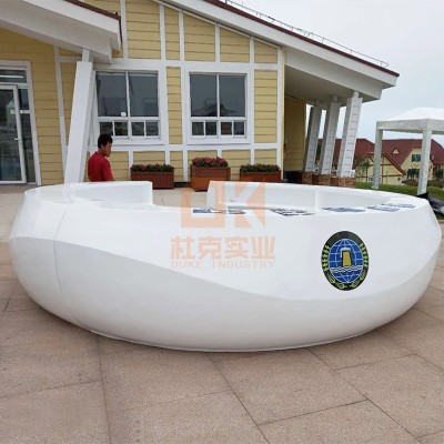 玻璃钢圆形啤酒前台