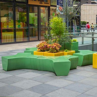 玻璃钢户外景观坐凳