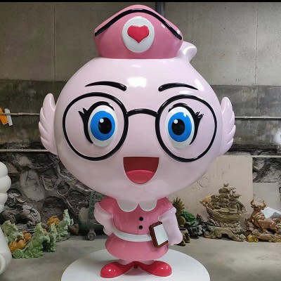 玻璃钢卡通医生造型雕塑医院艺术造型摆件