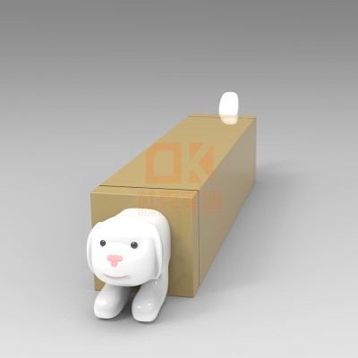 玻璃钢卧兔创意坐凳