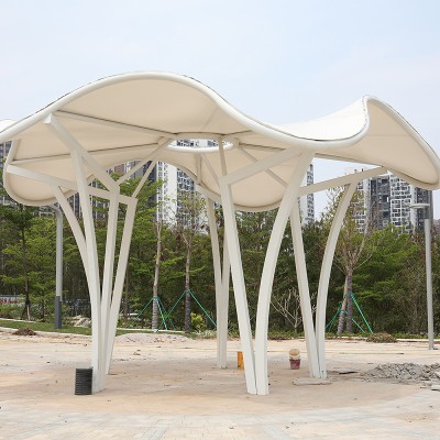 不锈钢异形廊架户外景观公园凉亭