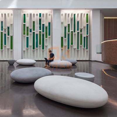 玻璃钢鹅卵石凳子