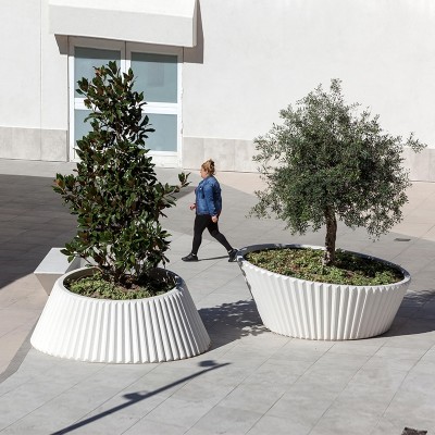 玻璃钢景观花盆艺术造型商业花箱