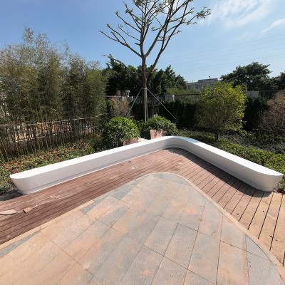 GRC混凝土长条坐凳户外景观座椅