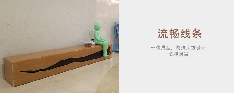 玻璃钢猫咪座椅线条流畅