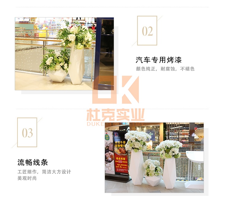 玻璃钢切面花盆产品细节二