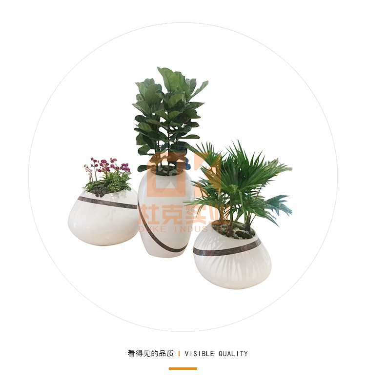 玻璃钢美陈花器组合