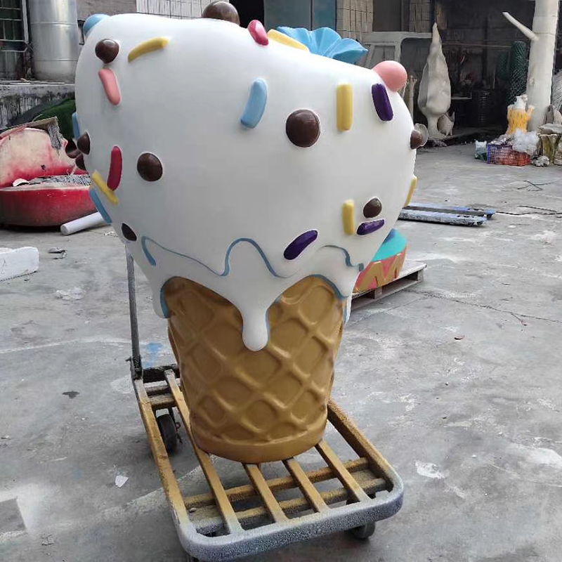 玻璃钢冰淇淋雕塑 玻璃钢冰淇淋雕塑