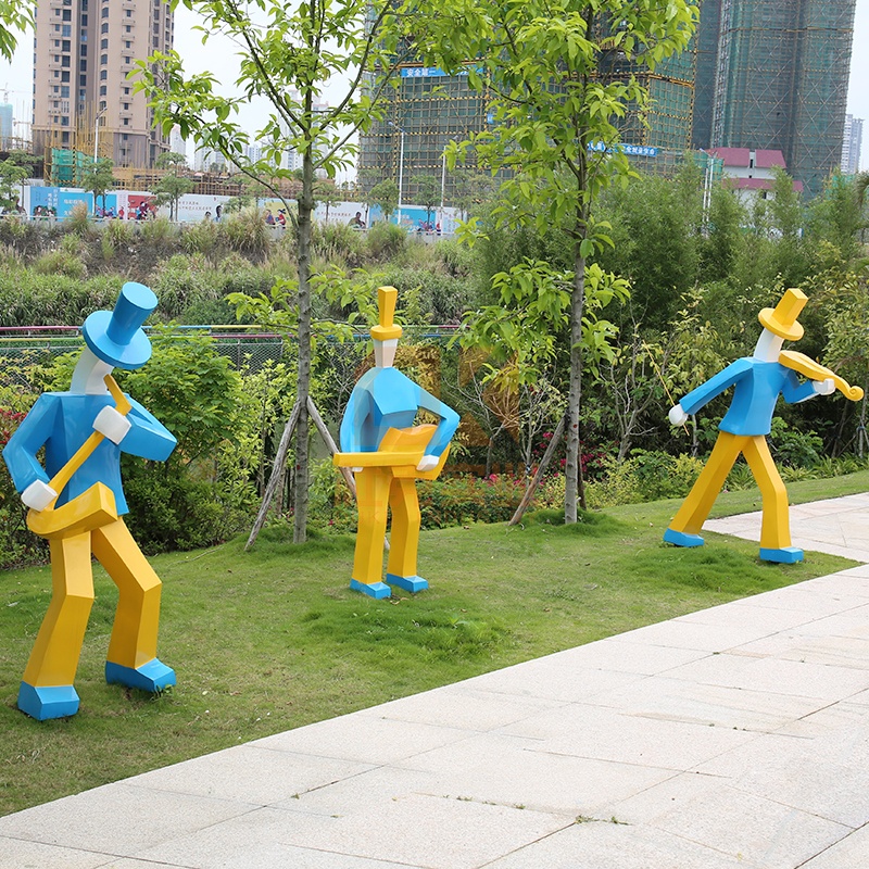 玻璃钢公园人物雕塑，2020年都喜欢这些公园人物雕塑!