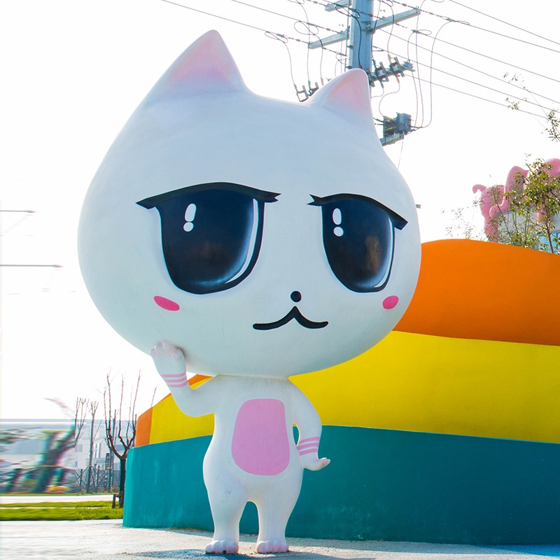 玻璃钢猫咪雕塑,都喜欢找猫咪雕塑拍照! 玻璃钢猫咪雕塑,都喜欢找猫咪雕塑拍照!
