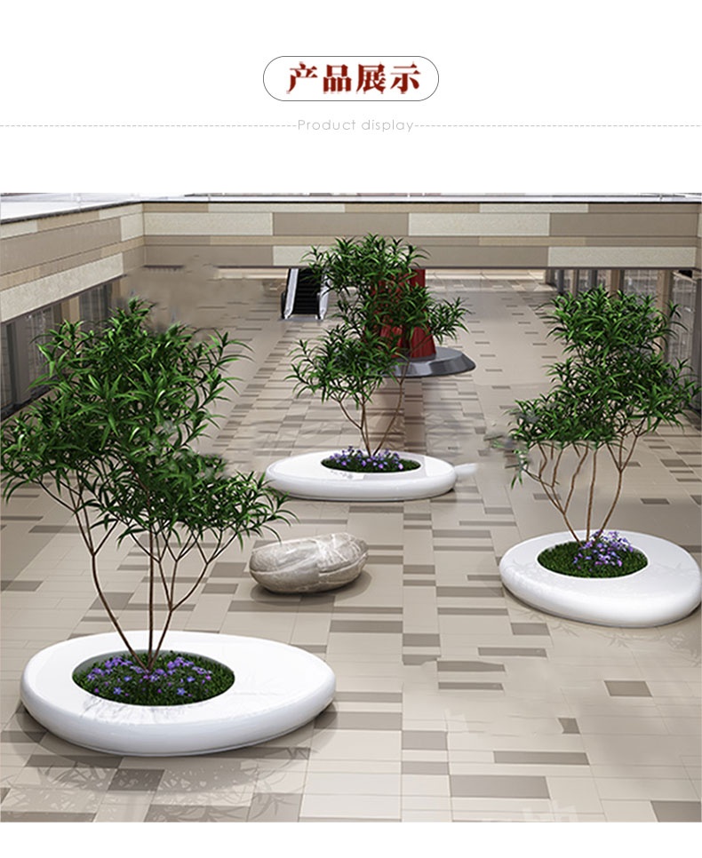 GRC混凝土树池花坛泰科石景观坐凳 GRC混凝土树池花坛泰科石景观坐凳