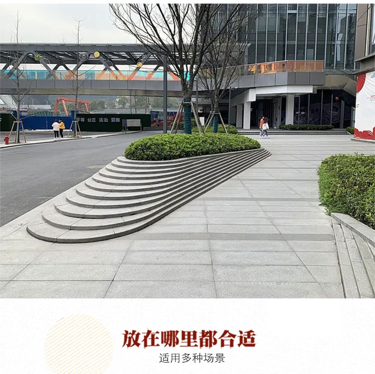 圆形GRC混凝土树池大型户外花坛花池 圆形GRC混凝土树池大型户外花坛花池