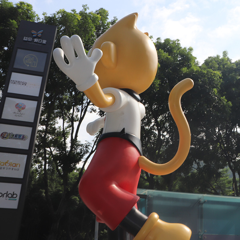 玻璃钢卡通猴子雕塑大型动物广场装饰IP摆件