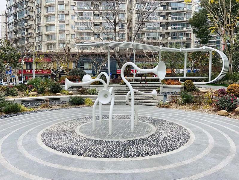 聆听自然之声,“音花园”不锈钢雕塑美陈景观摆件! 聆听自然之声,“音花园”不锈钢雕塑美陈景观摆件!