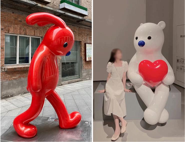 玻璃钢爱心雕塑景观造型艺术小品摆件 玻璃钢爱心雕塑景观造型艺术小品摆件