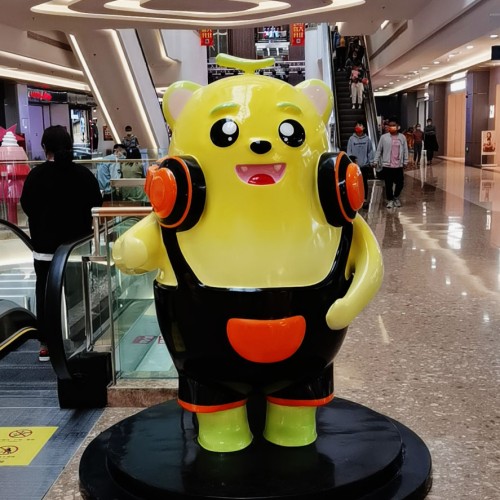 玻璃钢大型熊雕塑户外景观动物卡通艺术摆件 玻璃钢大型熊雕塑户外景观动物卡通艺术摆件