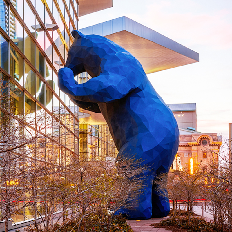 玻璃钢大型熊雕塑户外景观动物卡通艺术摆件