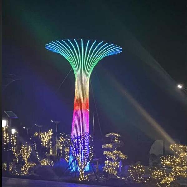 网红互动美陈梦幻发光树雕塑摆件 网红互动美陈梦幻发光树雕塑摆件