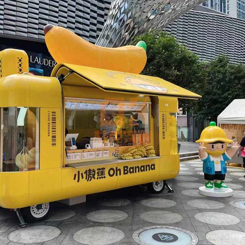 网红美陈餐车商业街区美食摆摊车 网红美陈餐车商业街区美食摆摊车