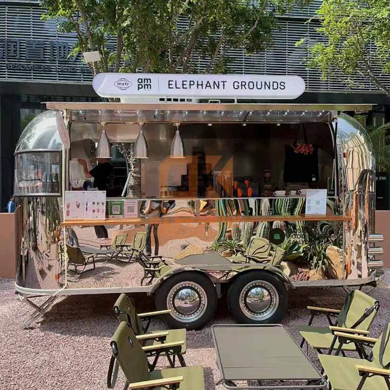 不锈钢网红街景餐车户外公园景区小吃车 不锈钢网红街景餐车户外公园景区小吃车