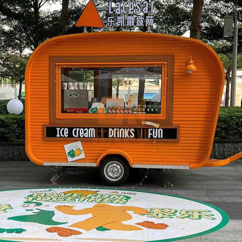 网红街区美陈餐车不锈钢金属艺术摆摊车 网红街区美陈餐车不锈钢金属艺术摆摊车
