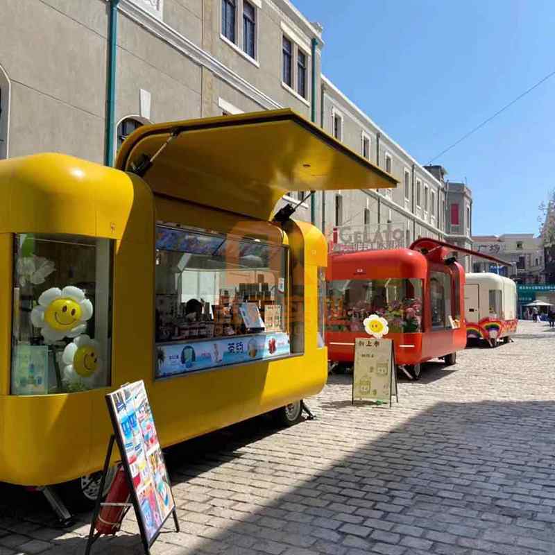 网红美陈餐车商业街区美食摆摊车 网红美陈餐车商业街区美食摆摊车