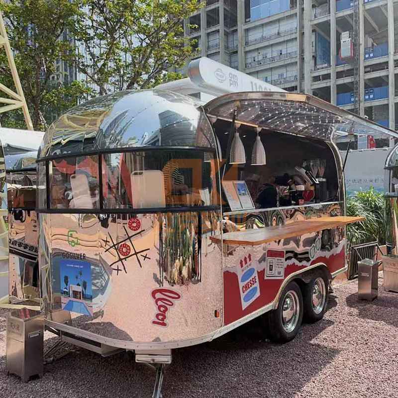 不锈钢网红街景餐车户外公园景区小吃车 不锈钢网红街景餐车户外公园景区小吃车