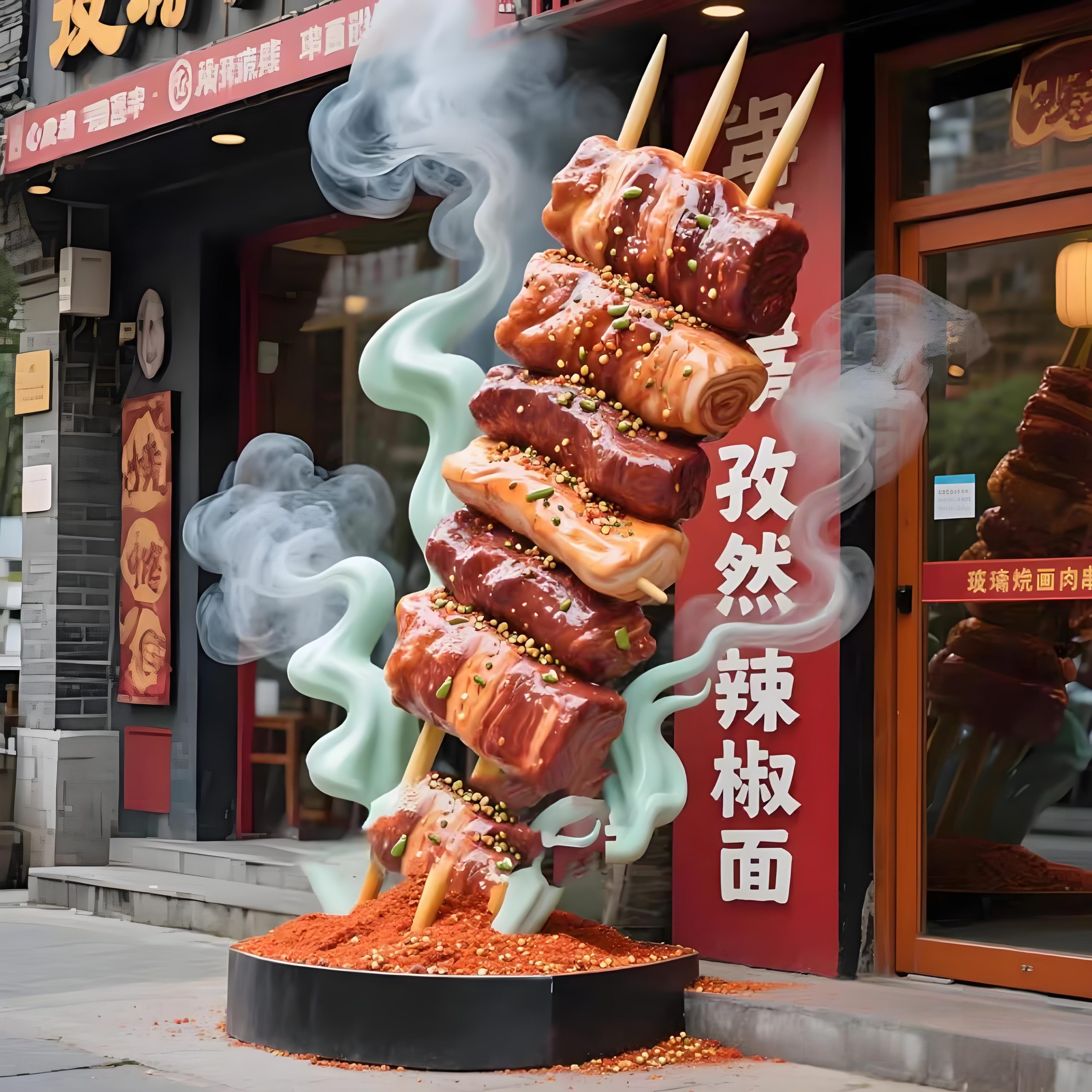 餐饮美食街适合摆放什么样式的玻璃钢雕塑? 餐饮美食街适合摆放什么样式的玻璃钢雕塑?