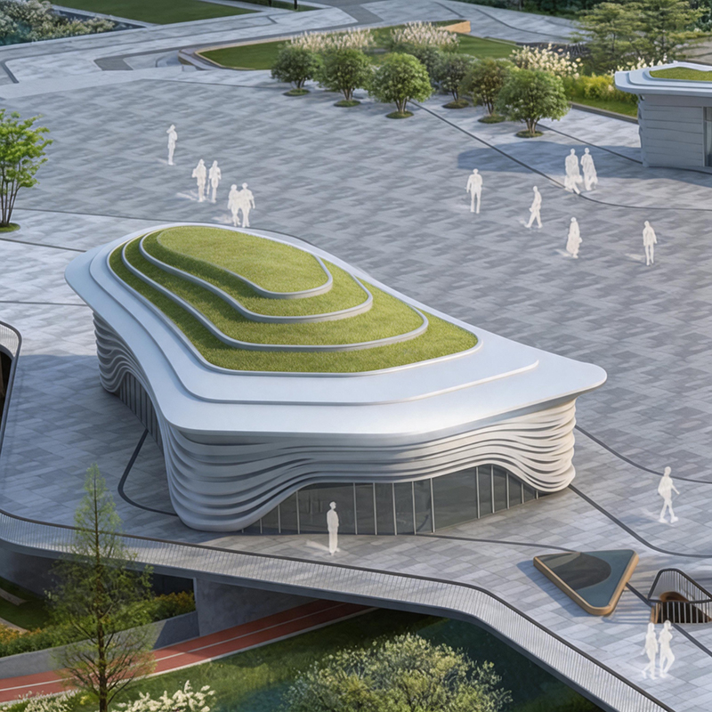 GRC混凝土幕墙建筑UHPC混凝土景观装饰 GRC混凝土幕墙建筑UHPC混凝土景观装饰